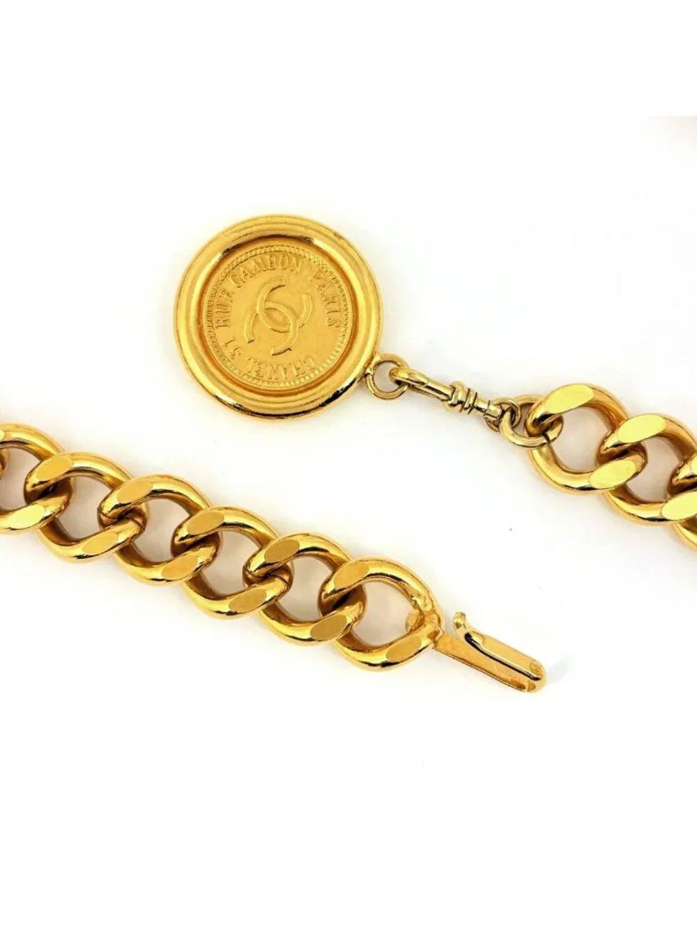 Chanel Belt CC Logo 31 Rue Cambon Gold Plated